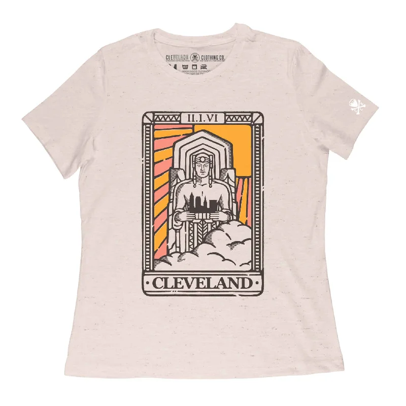 Guardian Tarot Card - Womens Relaxed Fit Crew T-Shirt