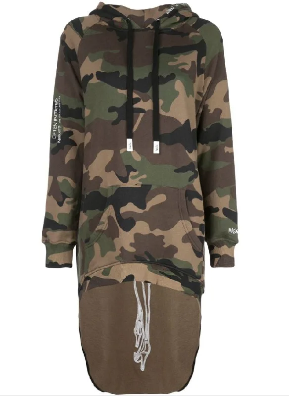 PARDON EXTENDED HOODIE JUNGLE CAMO