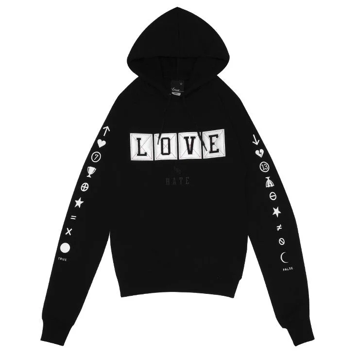 True Womens Pleasure Pain Hoodie Black