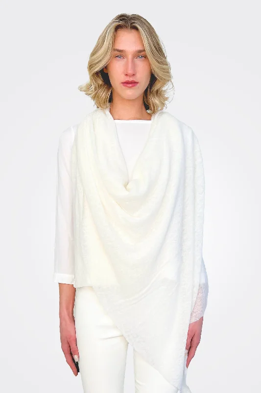 Cashmere Scarf - Off White