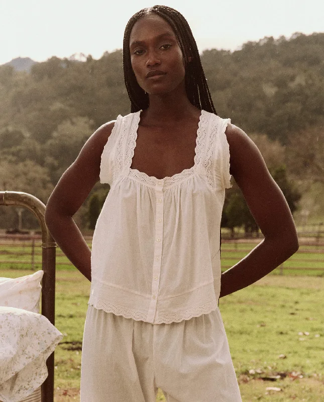 The Eyelet Tank. -- True White