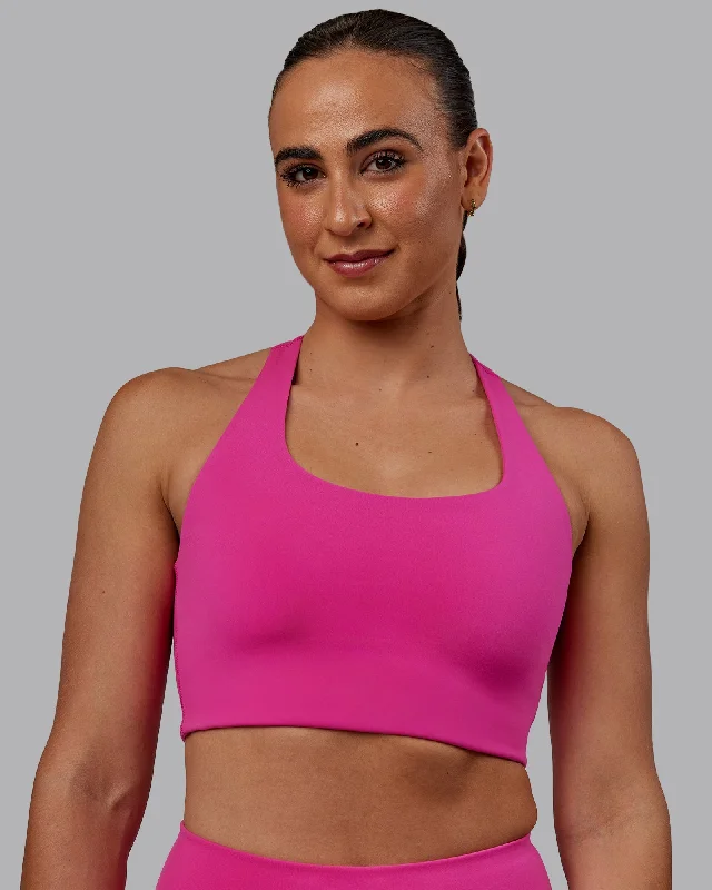 Ace Long Line Bra - Fuchsia Pink